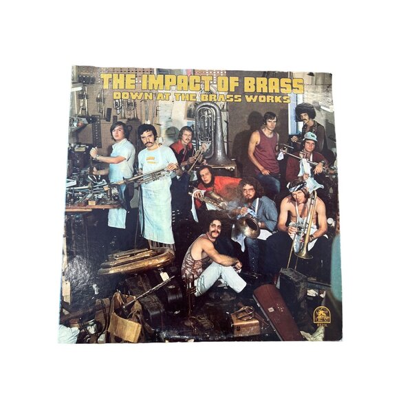 The Impact Of Brass Down At The Brass Works Vinyl Album Rare Earth 70s HS-1893-2 - Picture 1 of 6